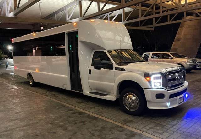 california's limousine fleet party busses